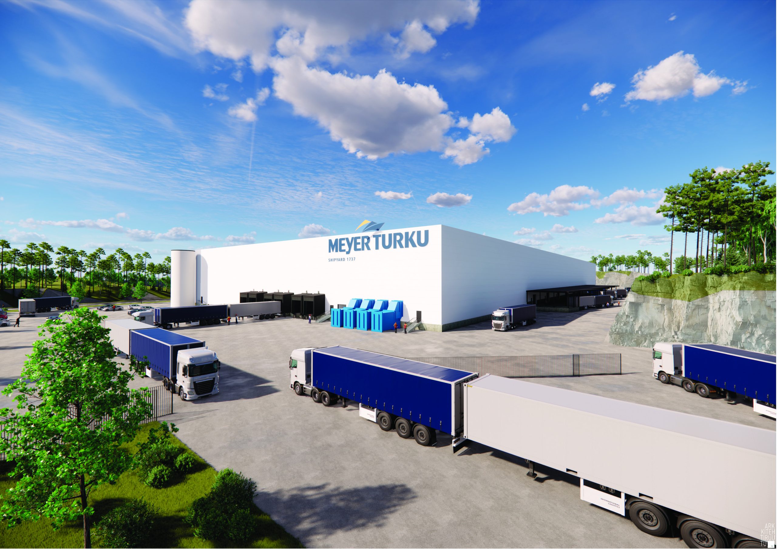 Meyer Turku and Logian plan a new logistics centre at Blue Industry Park